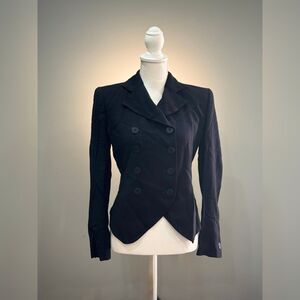 Black Giorgio Armani 80s Vintage Blazer Size 4 (38) EUC